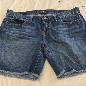 Lucky Brand Blue Jean Shorts Distressed Cutoff Style